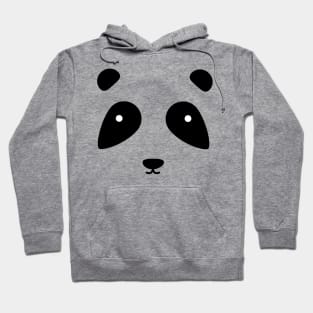 Cute Panda Face T-Shirt Hoodie